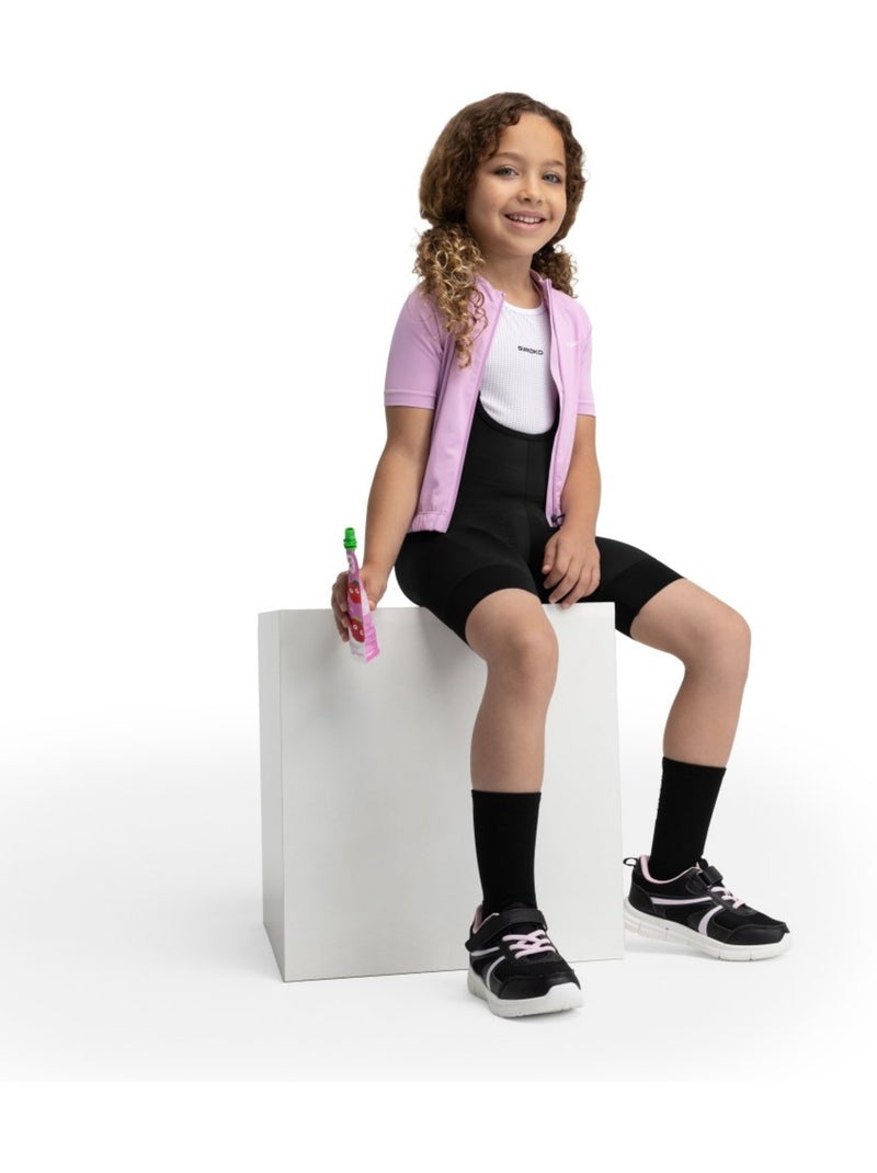 Salopette da ciclismo a gamba corta da bambina ciclismo bambini e bambine k-core Nero - Kiabi