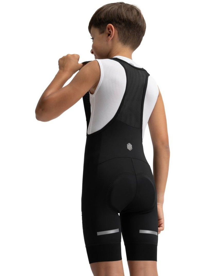 Salopette da ciclismo a gamba corta da bambino ciclismo bambini e bambine k-core Nero - Kiabi