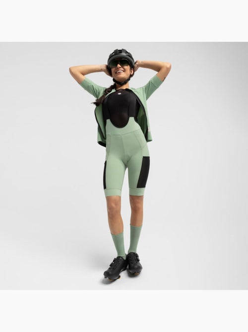 Salopette da ciclismo gravel a gamba corta da donna ciclismo donna conifer - Kiabi Salopette da ciclismo gravel a gamba corta da donna ciclismo donna conifer - Kiabi