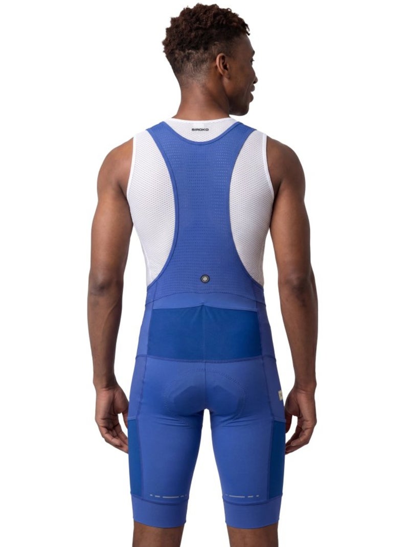 Salopette da ciclismo gravel a gamba corta da uomo ciclismo uomo rocket Blu - Kiabi