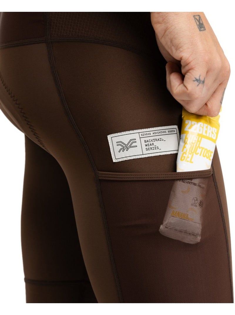 Salopette da ciclismo gravel a gamba corta da uomo ciclismo uomo rugged Marrone - Kiabi