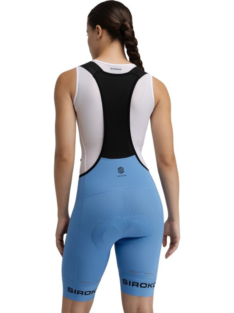 Salopette da ciclismo in tessuti riciclati da donna ciclismo donna bx semnoz Viola - Kiabi