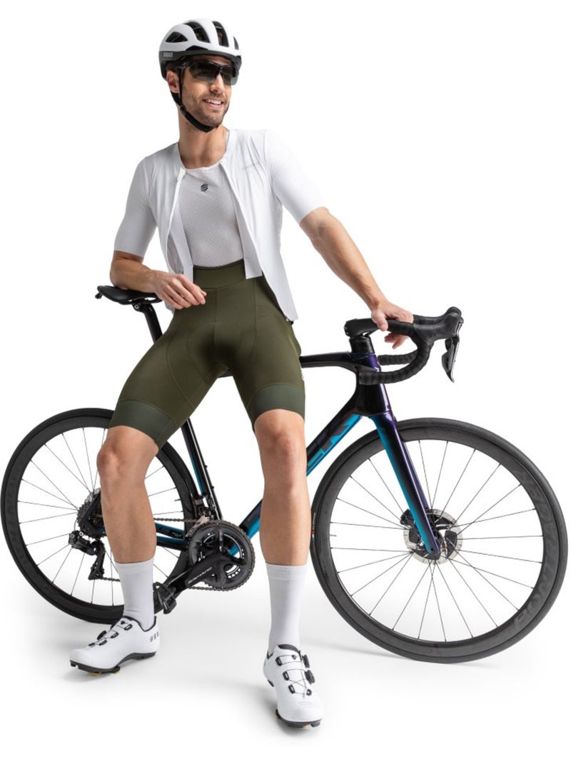 Salopette da ciclismo in tessuti riciclati da uomo ciclismo uomo basil Verde - Kiabi
