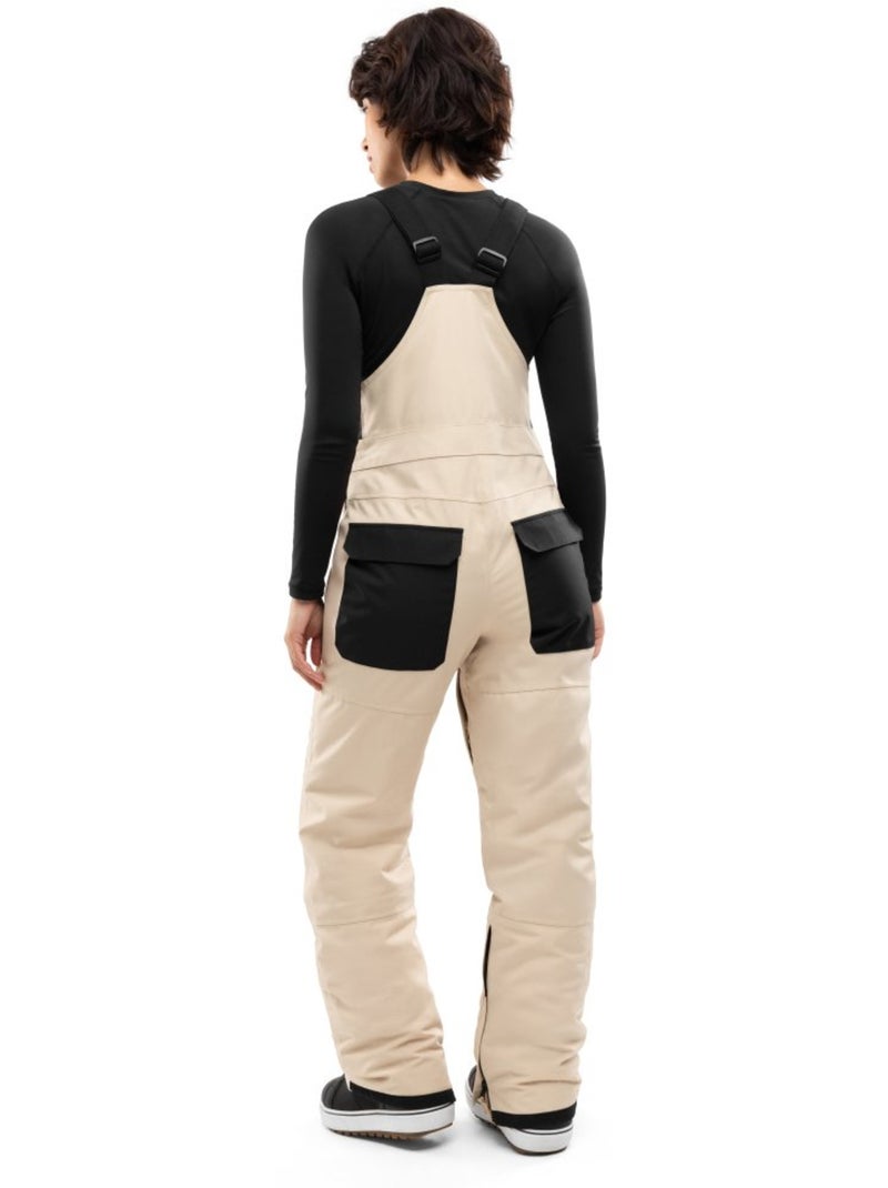 Salopette da snowboard donna sport invernali donna b1-w daisen Beige - Kiabi