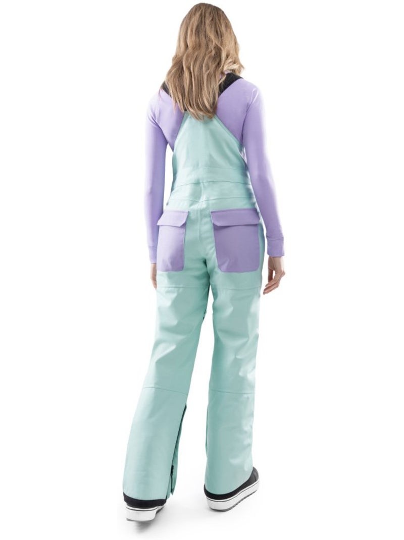 Salopette da snowboard donna sport invernali donna b1-w lenk Verde - Kiabi