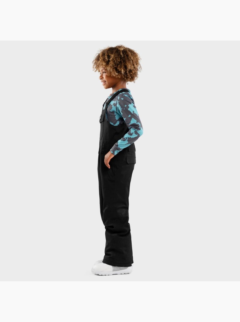 Salopette da snowboard per bambini sport invernali bambini e bambine kb1 fierce Nero - Kiabi