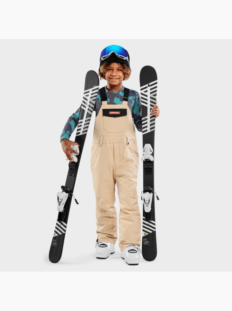 Salopette da snowboard per bambini sport invernali bambini e bambine kb1 native Beige - Kiabi