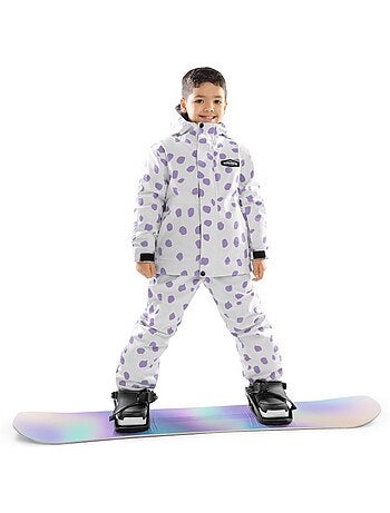 Salopette da snowboard per bambini sport invernali bambini e bambine kb1 polka