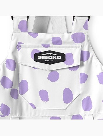 Salopette da snowboard per bambini sport invernali bambini e bambine kb1 polka