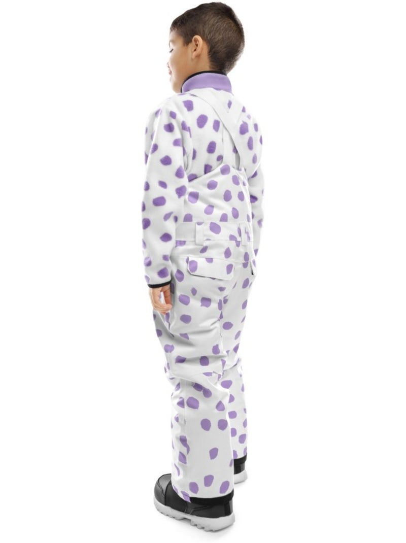 Salopette da snowboard per bambini sport invernali bambini e bambine kb1 polka Viola - Kiabi