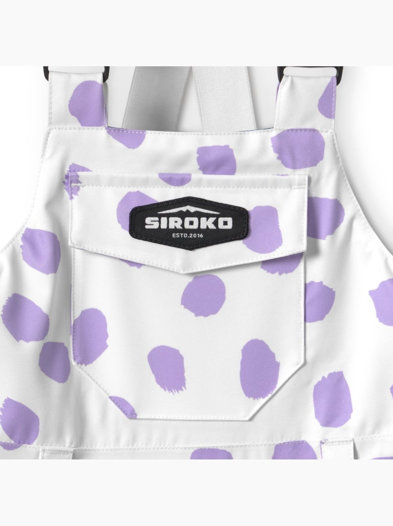 Salopette da snowboard per bambini sport invernali bambini e bambine kb1 polka Viola - Kiabi