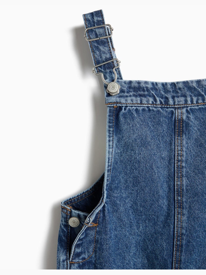 Salopette di jeans, mo fashion Blu - Kiabi