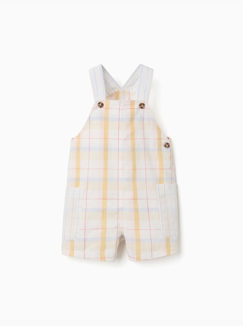 Salopette in cotone a quadri B&S - Kiabi