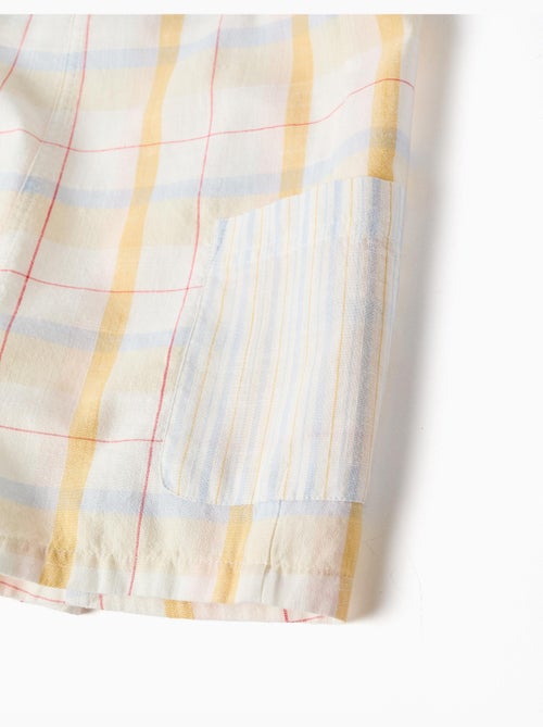 Salopette in cotone a quadri B&S - Kiabi