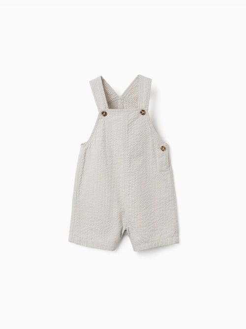 Salopette in cotone a righe - Kiabi
