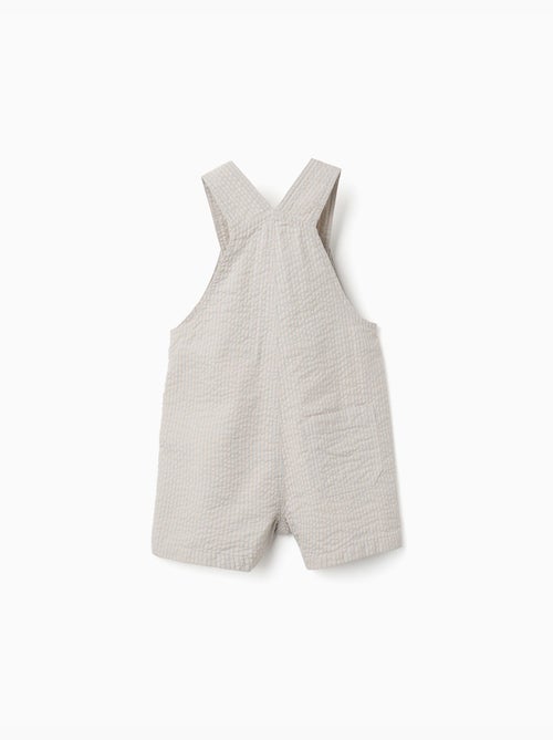 Salopette in cotone a righe - Kiabi