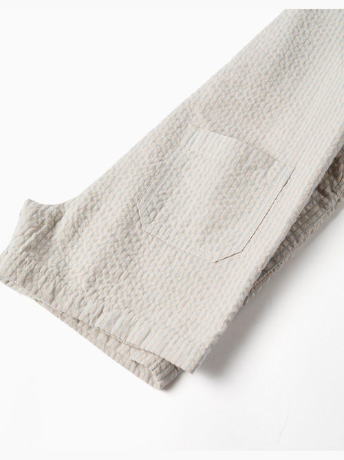 Salopette in cotone a righe - Kiabi