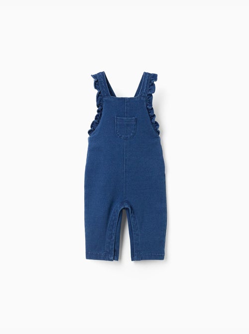 Salopette in denim con spalline arricciate - Kiabi Salopette in denim con spalline arricciate - Kiabi