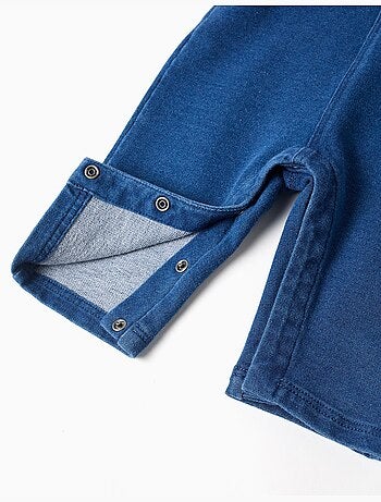 Salopette in denim con spalline regolabili