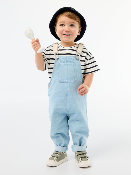 Salopette in denim con tasca applicata - Kiabi