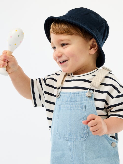 Salopette in denim con tasca applicata - Kiabi