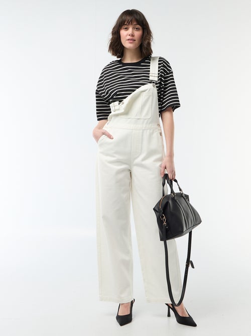 Salopette in denim con tasca frontale - Kiabi