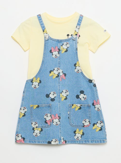 Salopette in denim con volant - Kiabi