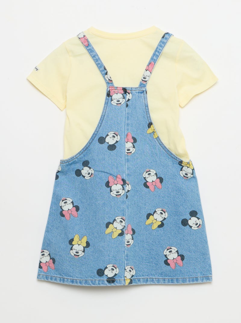 Salopette in denim con volant Giallo - Kiabi