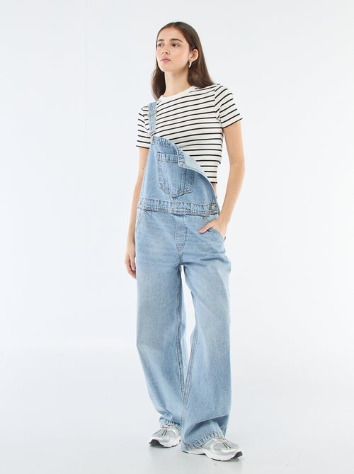 Salopette in denim dritta - Kiabi