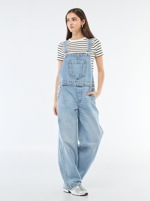 Salopette in denim dritta - Kiabi