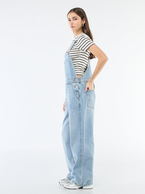 Salopette in denim dritta - Kiabi