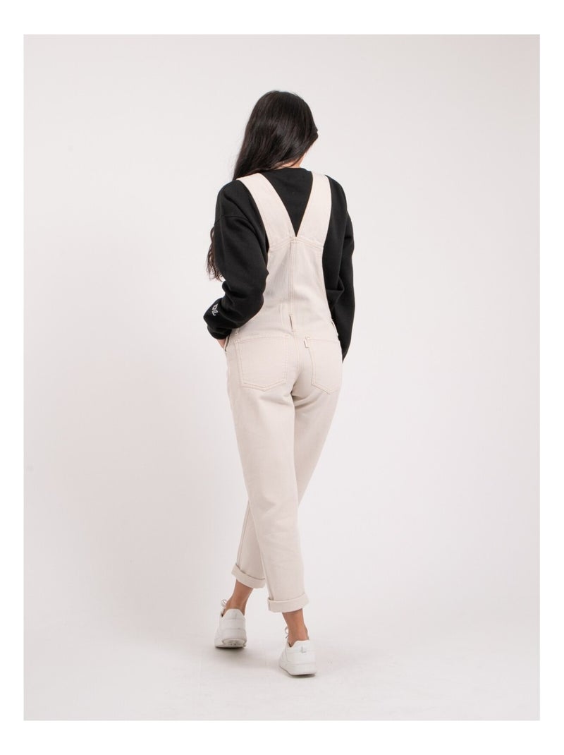 Salopette in denim ELVINE Ecru - Kiabi