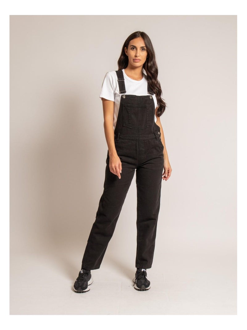 Salopette in denim ELVINE Nero - Kiabi