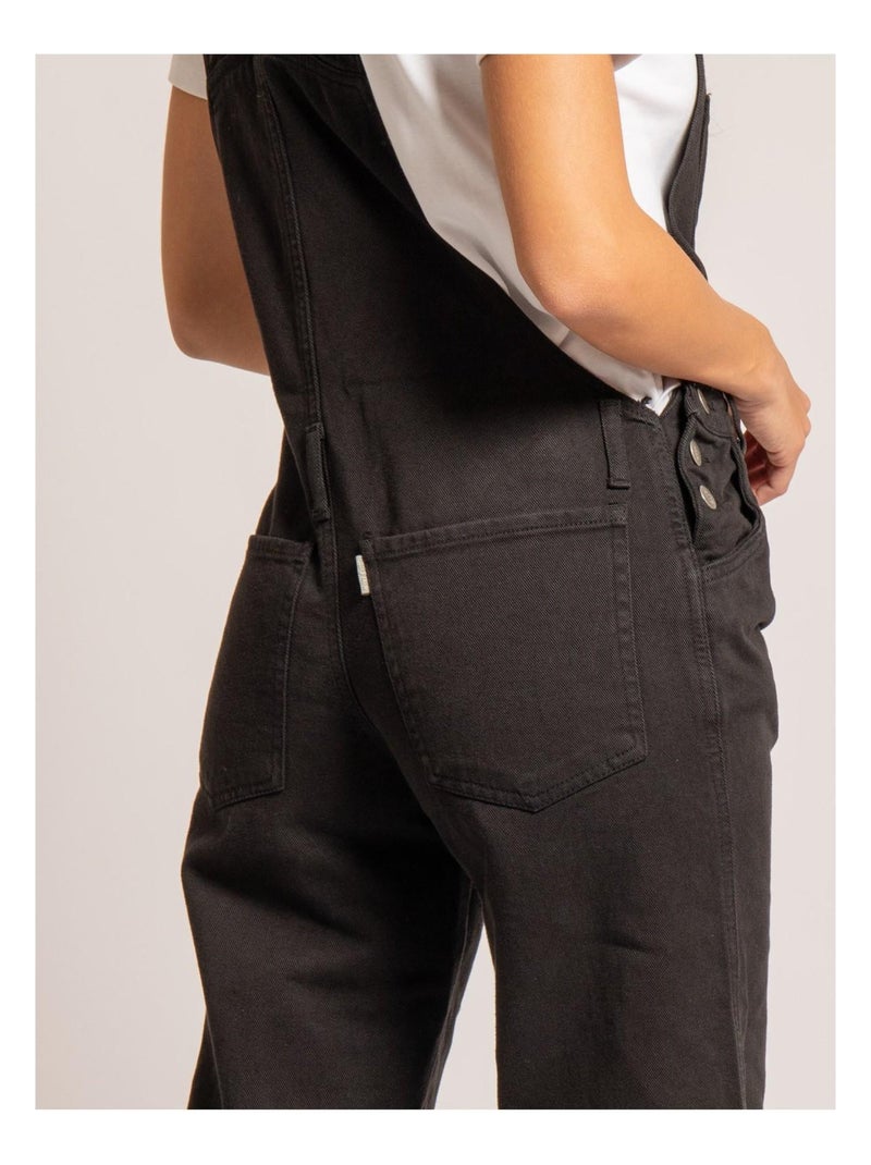 Salopette in denim ELVINE Nero - Kiabi
