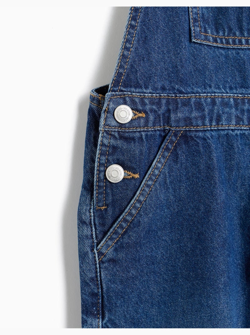 Salopette in denim, mo fashion Blu - Kiabi