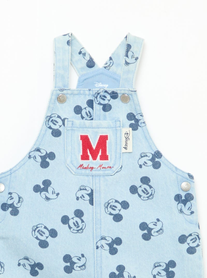 Salopette in denim stampata \'Disney\' Blu - Kiabi
