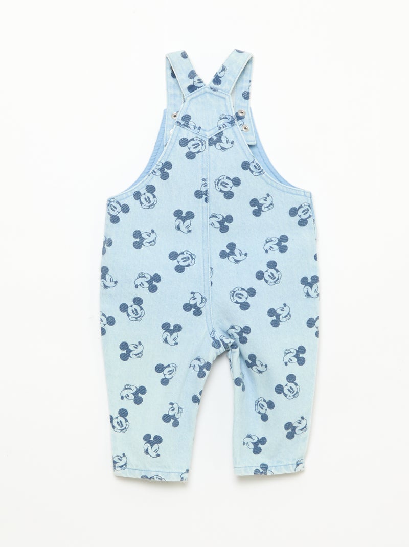 Salopette in denim stampata \'Disney\' Blu - Kiabi