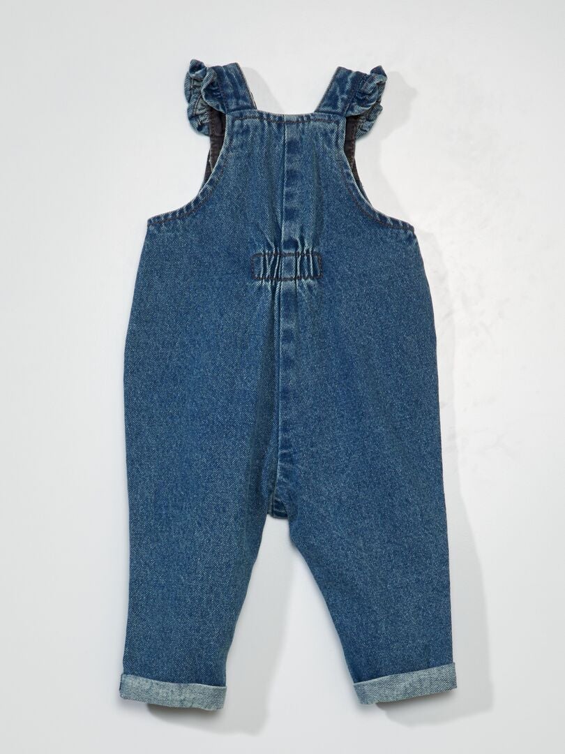 Tuta Salopette Jeans Per Neonato | Outfit Casual In Denim Per Bambine - Morbida E Confortevole - Foto 5