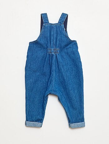 Salopette in jeans con motivo