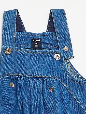 Salopette in jeans con motivo
