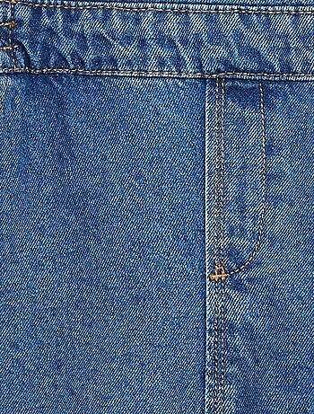 Salopette in jeans con volant