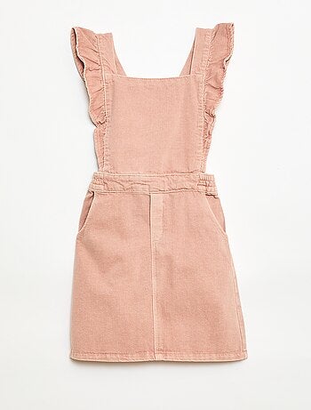 Salopette in jeans con volant