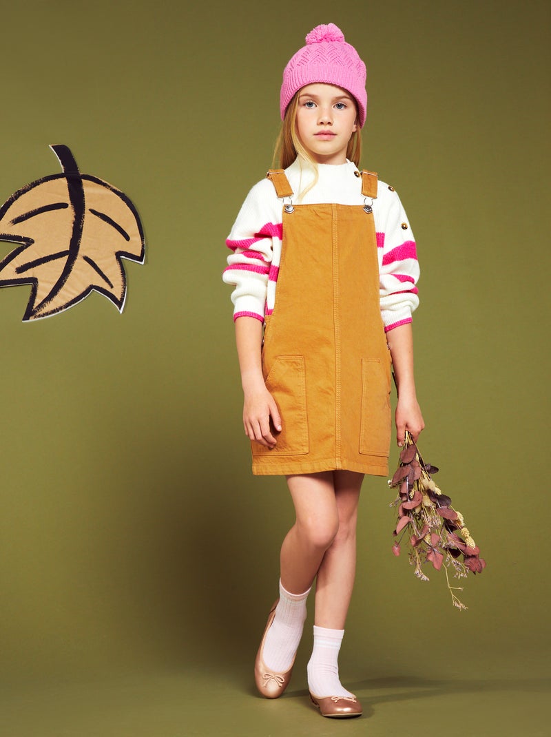 Salopette in jeans MARRONE - Kiabi
