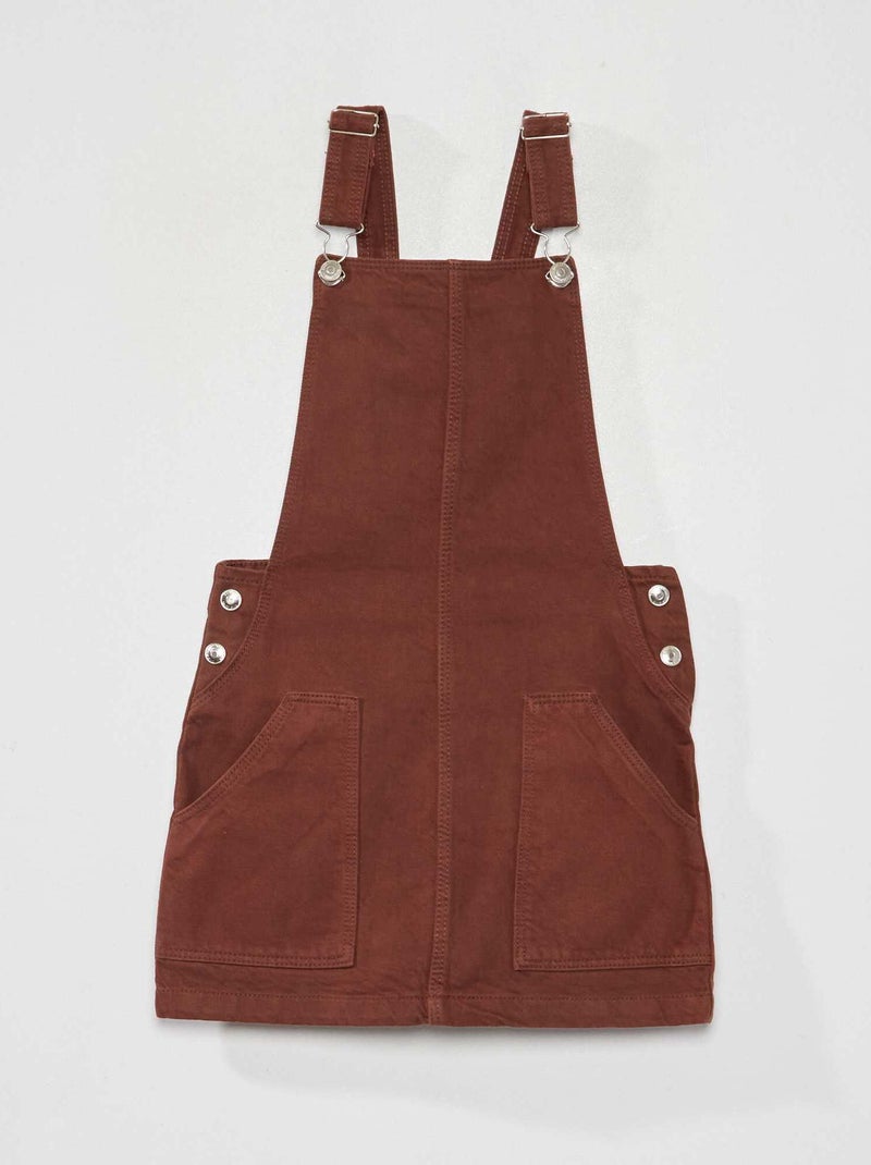 Salopette in jeans MARRONE - Kiabi