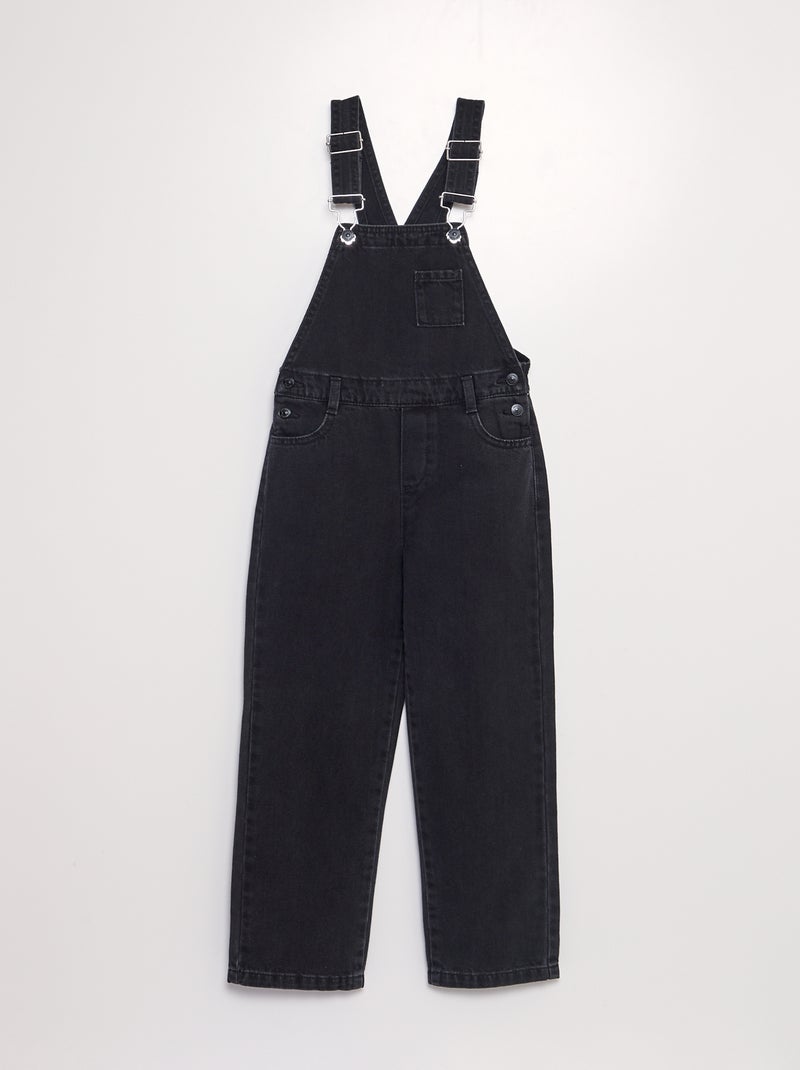 Salopette in jeans nero - Kiabi