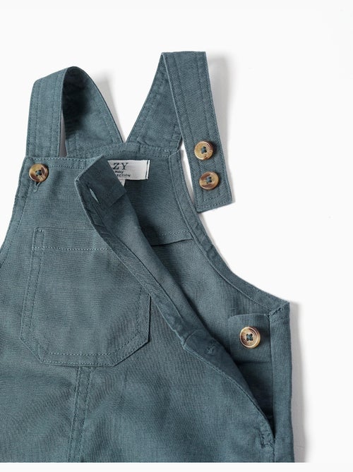 Salopette in lino e cotone con tasche - Kiabi
