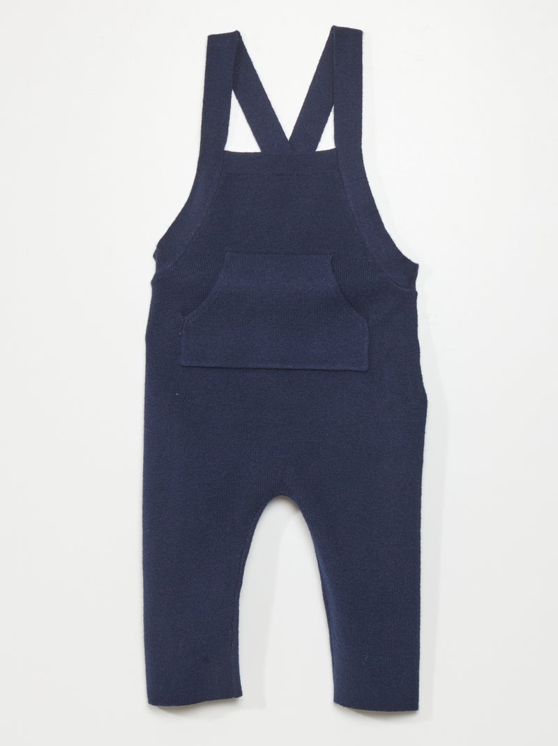 Salopette in maglia blu nero - Kiabi