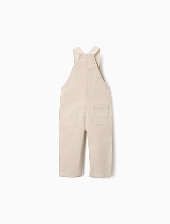 Salopette in twill con bretelle regolabili