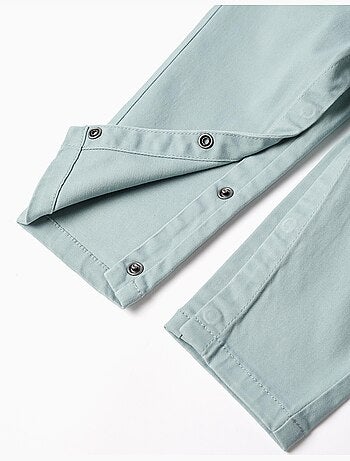 Salopette in twill con bretelle regolabili