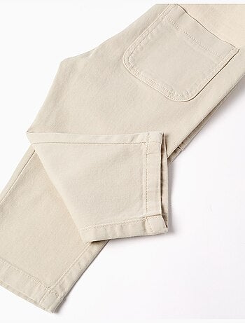 Salopette in twill con tasca cargo